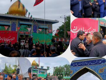 حضور دکتر عمران عباسی کالی در مراسم عزاداری محرم